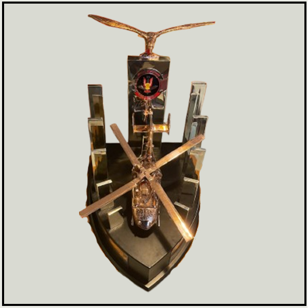 Golden Brass Helicopter